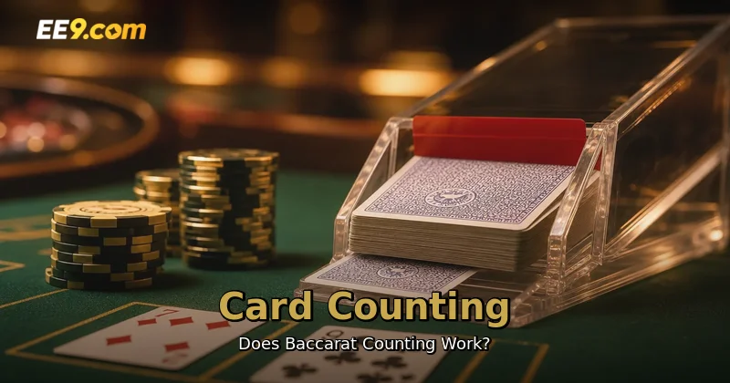 Baccarat card counting guide showing ten-count system and 百家乐算牌 strategy at EE9 Online Casino Malaysia