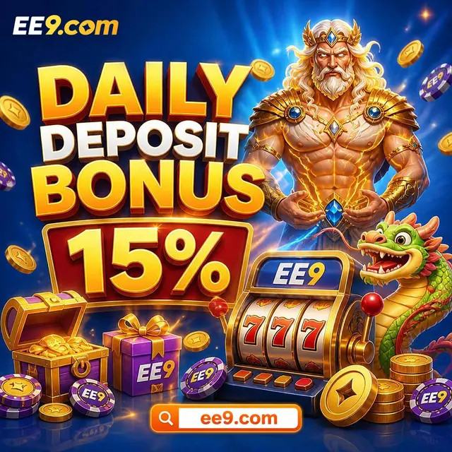 Daily 15% deposit bonus for EE9 players