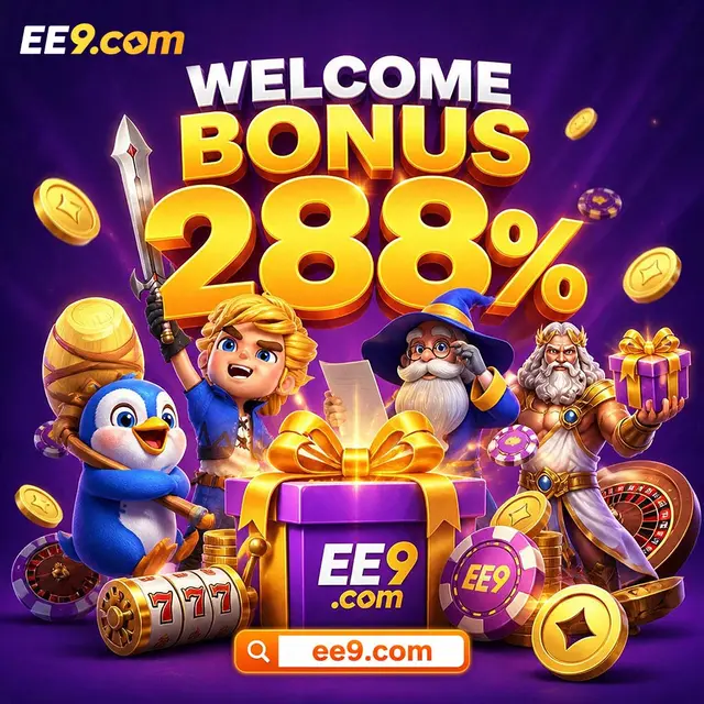 288% slot welcome bonus offer at EE9